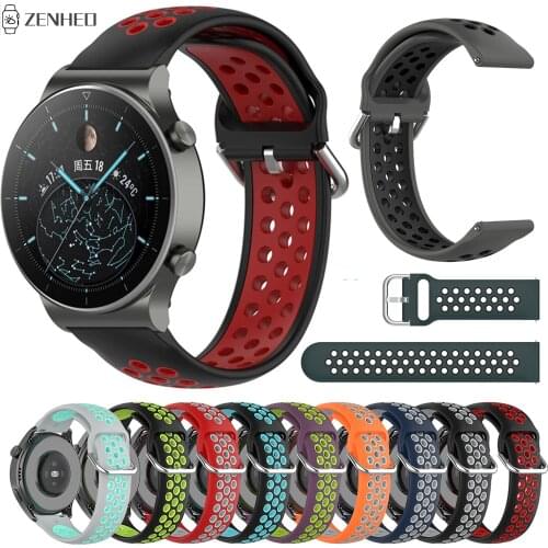 22mm Sports Silicone Strap for Huawei Watch GT2 Pro/GT2 46mm Replacement Watchband For Huawei Honor Watch GS Pro