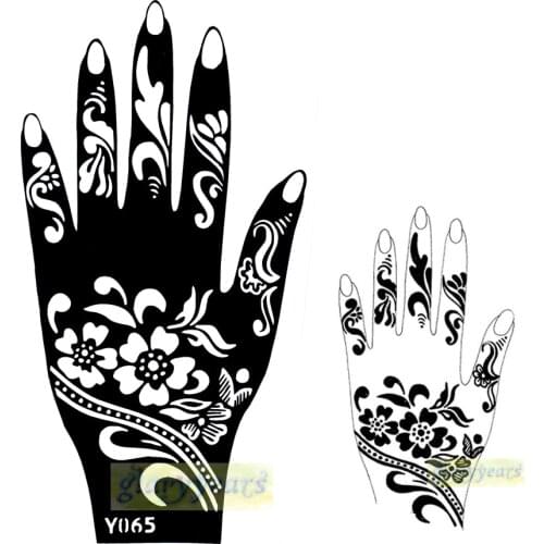 1pc Fashion Large Indian Henna Glitter Temporary Tattoo Stencil Cones Natural Plants Pigmen For Women Body &Heathy Hand Art Y065