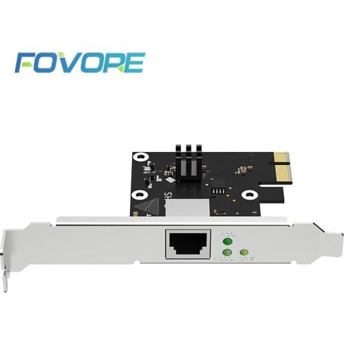 2.5G PCI-E Network Adapter LAN Card PCIE Card 2500Mbps Gigabit Network Card For RTL8125 RJ45 Wired Network Card 10/100/1000Mbps