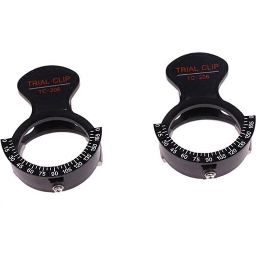 2Pcs Optical Monocular Trial Lens Clip Set Eye Optometry Test Glasses