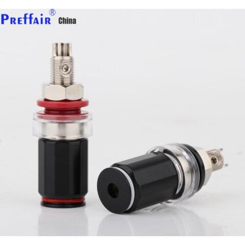 4PCS ST650R Rhodium Plated HIFI Amplifier Speaker Terminal Binding Post Socket 45mm