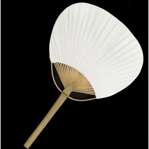 50pcs Lot Chic Paper Paddle Hand Fans with Bamboo Frame and Handle Wedding Party Favors Gifts Paddle Paper Fan Spanish Fan