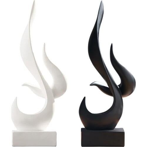 Abstract Minimalist Statue Resin Sculpture Art Figurines European Style Office Home Decoration Accessories
