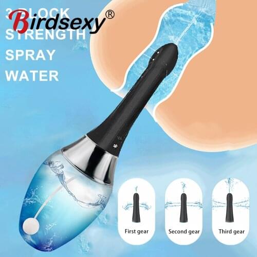 Anal Shower Sex Toy for Men Women Automatic Anal Cleaner Enema Bulb Intimate Good Vagina Cleaner Douche Enema Cleaning Container
