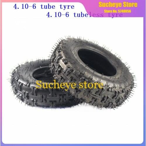 ATV Go kart MIni Quad 4.10-6 inch Tubeless tire snowplow tires Snowmobile tires 4.10-6 inch beach tires With Inner Tube