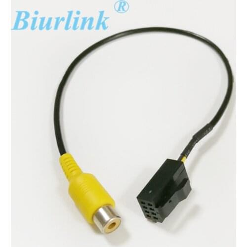 Biurlink Car DVD Navigation Rear View Camera Video Cable Reversing Adapter for Caska 8 Pin Plug