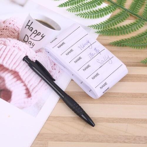 White Garment Labels Washable Iron on Name Labels Set for Clothes Sewing Accessories