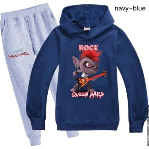 Trolls 2 Girls Boutique Outfits Toddler Boy Clothes Hoodies Pants Boutique Kids Clothing Teens Sweatshirt Suit