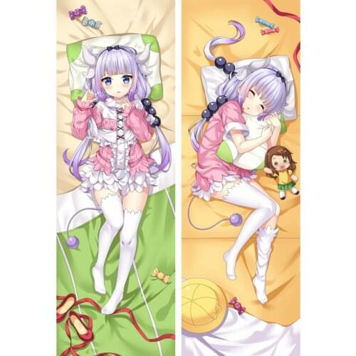 MMF hot manga Miss Kobayashis Dragon Maid Kobayashi & Tohru & Kanna Kamui pillow cover Anime Dakimakura Body Pillowcase