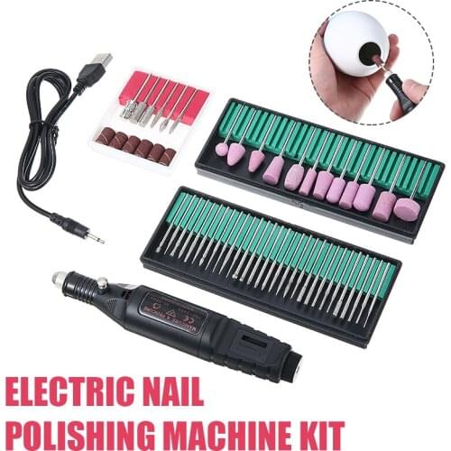 Electric Manicure Set Drill Electric Grinding Machine Toe Nail Drill File Tool Grinder Polisher Manicure Tools Kit