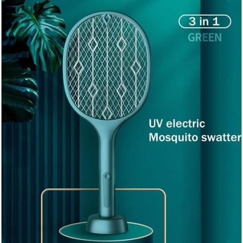 Three-in-one LED Electronic Mosquito Killer 3000V Multifunctional Mosquito Repellent Lamp Flies Killer for Room USB Charging UV