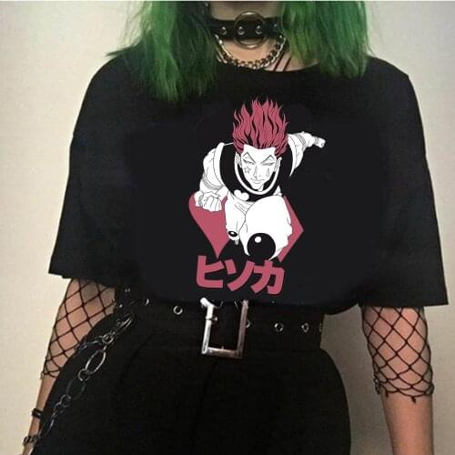 Hunter X Hunter T-Shirt Summer Tops HISOKA MOROW Graphic Tees Harajuku T-Shirts Men Clothes Plus Size