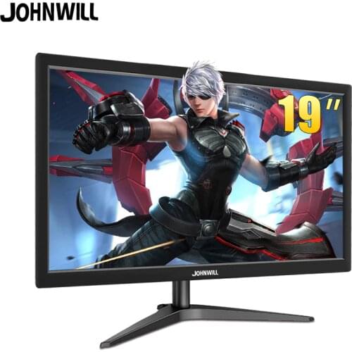 JOHNWILL 19"monitor hdmi TFT Gaming Monitor VGA input 21.5 Inch display 1080p pc monitor for PS3 PS4 Raspberry Pi Xbox Windows