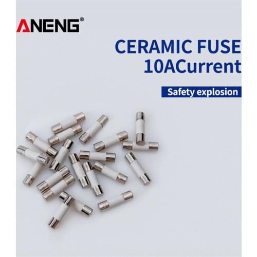 Ceramic fuse tube 5X20mm 10*200hA + 10*10A