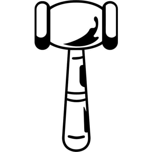 9.2X16.8CM Hammer Creative Cartoon Car Stickers Decals Trunk Window Decoration