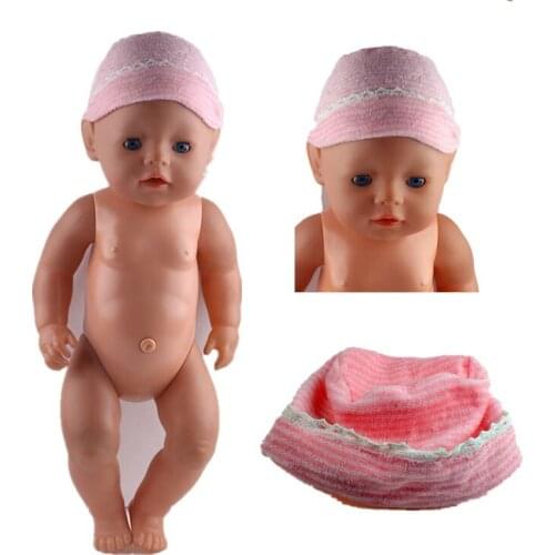 LUCKDOLL Fashion New Soft Hat Fit 43cm Baby Doll Clothes Accessories,Girls Toys,Generation,Birthday Gift