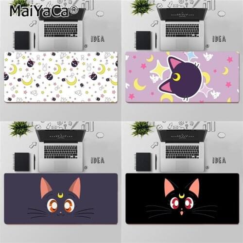 MaiYaCa Top Quality sailor moon cat Laptop Computer Mousepad Free Shipping Large Mouse Pad Keyboards Mat