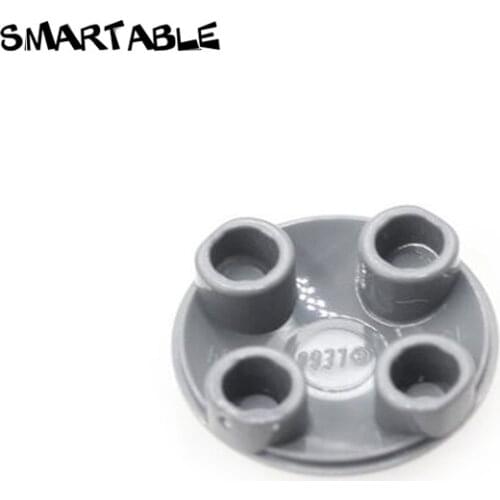 Smartable Plate Round 2x2 Anti Building Blocks MOC Part Toys For Kid Compatible Major Brands 54196/2654 60pcs/lot