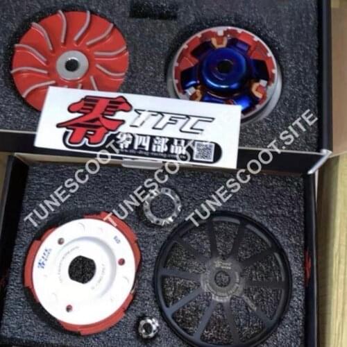 GY6 tuning CVT set 157QMB 152QMI 157QMJ KYMCO LIBETRY TFC transmission BWSP upgrade parts clutch bell pads variator spin spring