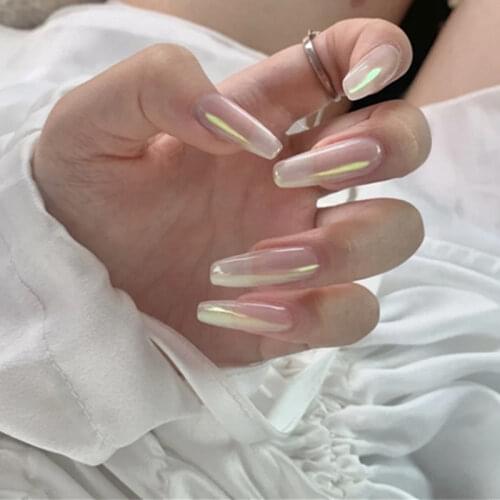 24Pcs False Nail Tip Nail Patch With Glue Type Fashion Manicure Patch False Nails Save Time Gifts for Girls