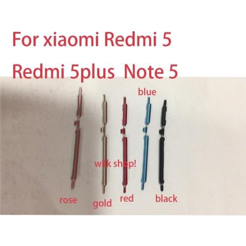 New Original Power On Off Button + Volume Button Side Button For xiaomi Redmi 5 Redmi5 plus Note 5