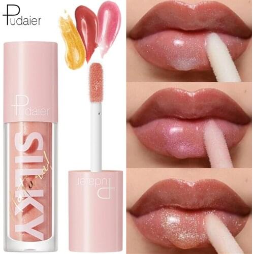 Pudaier Silky Lip gloss Ultra-glossy Lip Oil High Gloss Smoothly Lip Oil Moist Lip gloss Radiant Moisturizing Liquid Lipstisck