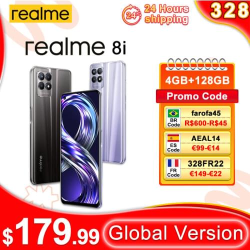 Realme 7 NFC 6.5'FHD+ Global Version 6GB 64GB Smartphone 30W Dart Charge 5V/6A Helio G95 48MP 5000mAH Mobile Cell Phone