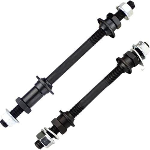 Bicycle Wheel Hub Axle Front Rear Steel Solid Spindle Shaft Vintage For Fat E BIKE Fixie BMX MTB Road Skewer 150mm 180mm 200mm