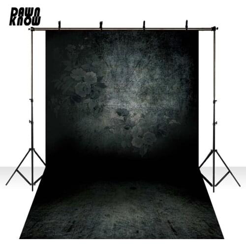 DAWNKNOW Texture Black Wall Vinyl Photography Background Photocall Photo Backdrop For Wedding Photo Studio GY018
