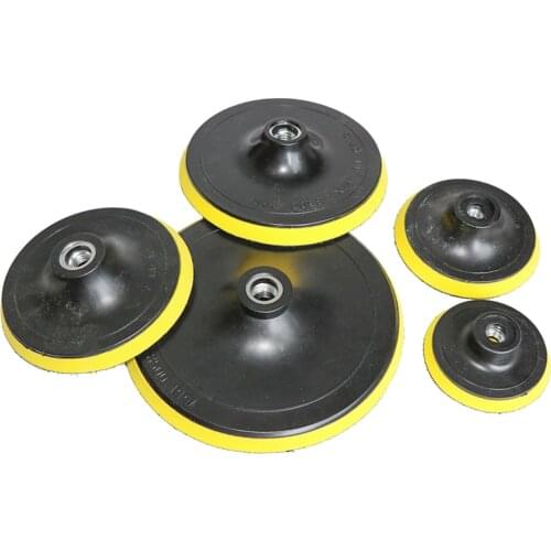 1PC Sanding Disc Backing Pad 3/4/7/6/5 inch 125mm Sandpaper Self-adhesive Hook-Loop Backed Plate Shank fit Sander Grinder Drill