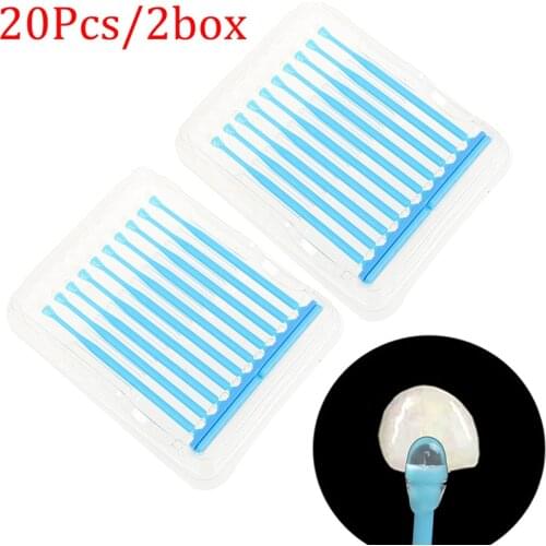 10pcs/box Dental Adhesive Tip Applicator Tooth Crown Porcelain Veneer Disposable Health Care