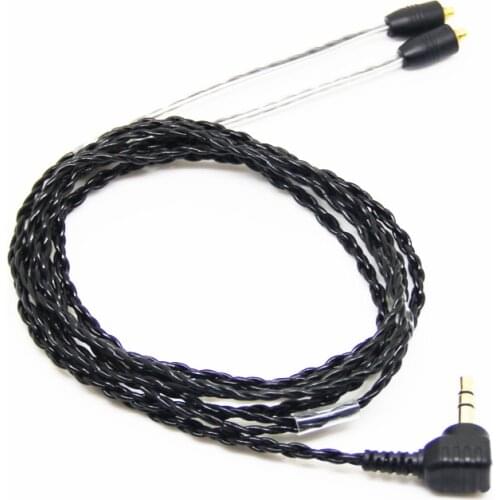 TINGKER 4 Strands 8 Core Silver Plated Copper Cable 3.5 mm With MMCX Connector