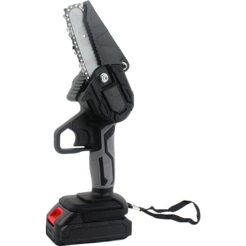 Cordless Mini Electric Saw Pruning Saw with 2 Lithium Battery Portable Home Garden Hand Cutting Wood Tool 4 Inch Chain Saw