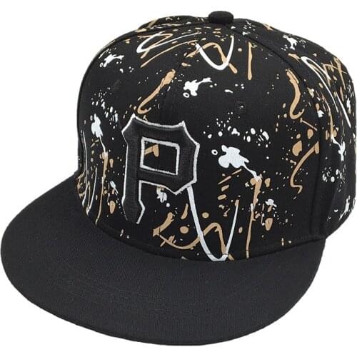 2020 P letter embroidered snapback cap men fashion cotton hat adjusted outdoor sport leisure hats hip hop Graffiti baseball caps