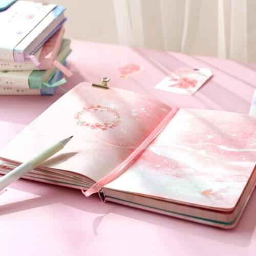 Creative Romance Agenda Notebook Cute Maiden Coloring Pages Notepad Illustration Grid Paper Hand-painted Diary