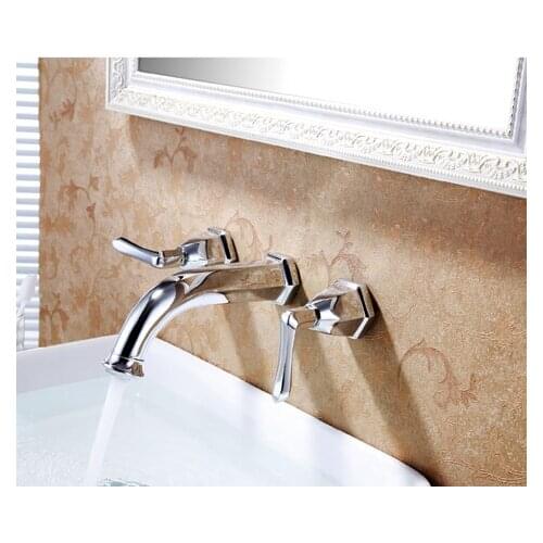 Export dark face basin of hot and cold water tap Bathroom sink basin faucet bathroom into the wall