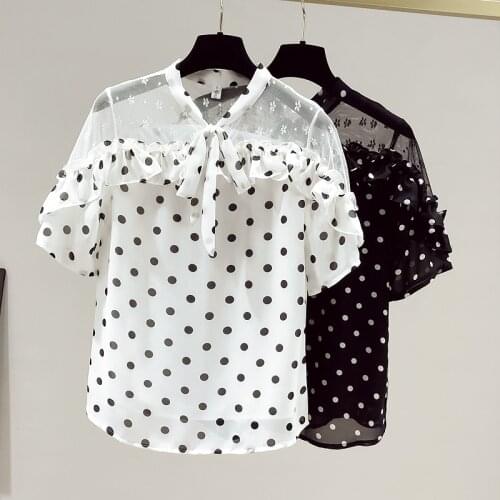 Gkfnmt Polka Dot Blouses