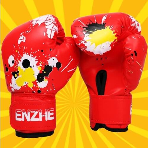 Hot sale 1 Pair Kids Gift Children Kickboxing Kick Box Training Punching Sandbag Sports Fighting Gloves MMA Boxing Glove