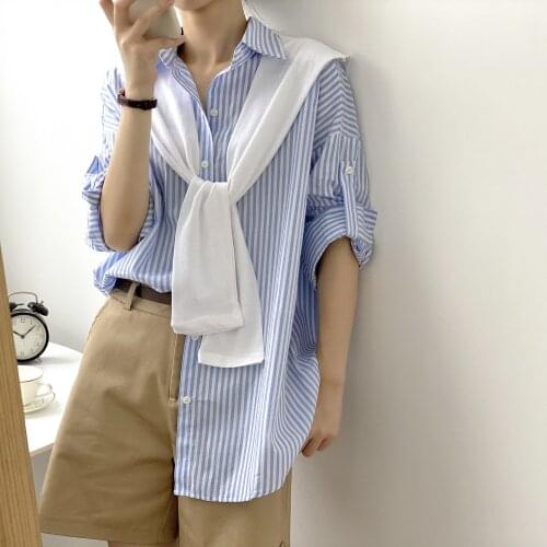 ICCLEK Women's Striped Shirts