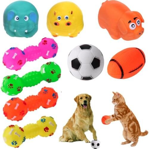 Dog Toys Latex Animal Sound Squeaky Toys for Dog Puppy Anti Squeeze Bite Resistant Dog Molars Toy Pet Products Dog Accessories