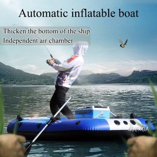 Thick material kayak/inflatable fishing boat/folding inflatable boat/double kayak/wear-resistant assault boat hovercraft