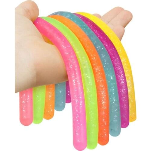 Compression Toy Set Sensory Elastic Rope Toy Squeeze Pull Calm Hand Toy Gifts For Children