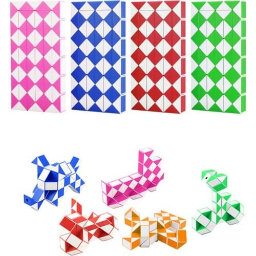 Moyu Magic Ruler Snake 3D Magic Ruler Cube 72 Segments cubo magico Snake Twist Cube Puzzle Kid Educational Toy for Children Gift