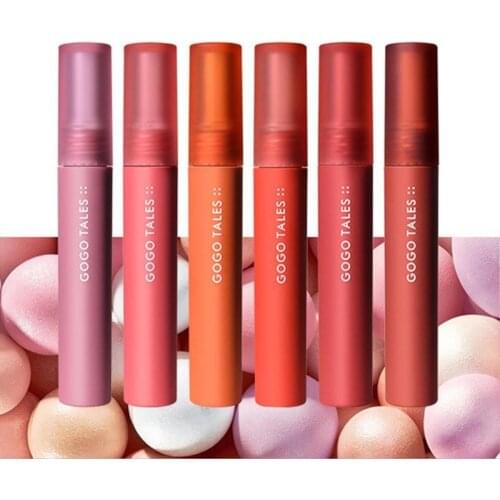 Gogo Tales Velvet Matte Lip Tint Brow Red Vampire Jujube Pigment Long Lasting Waterproof Liquid Lipstick For Women Makeup