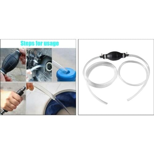 1Set Transfer Siphon Pump Gasoline Siphone Hose Oil Water Fuel Transfer Pump, Fast oil speed, easy to use, easy to carry