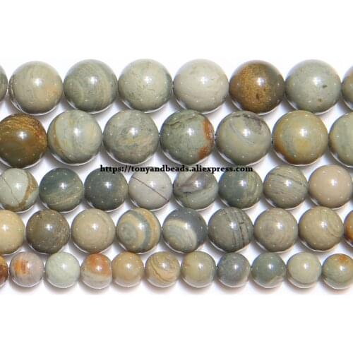 Natural Silvers Astrophyllite Stone Round Loose Beads 15" Strand 4 6 8 10 12MM Pick Size For Jewelry