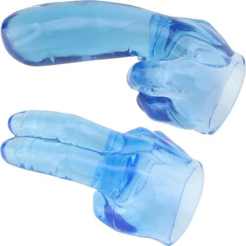 New Womens Erotic Accessories Exotic Fashion Blue Backyard Massager Female AV Stick Masturbation Finger Cots SM Adult Sex Toys