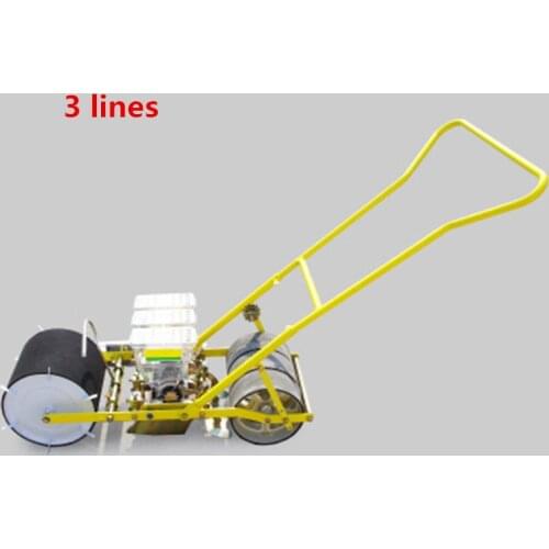 Hand seeder three line Vegetable carrots spinach rape carrot ginseng spinach cabbage spinach wheel machine seed plant tool