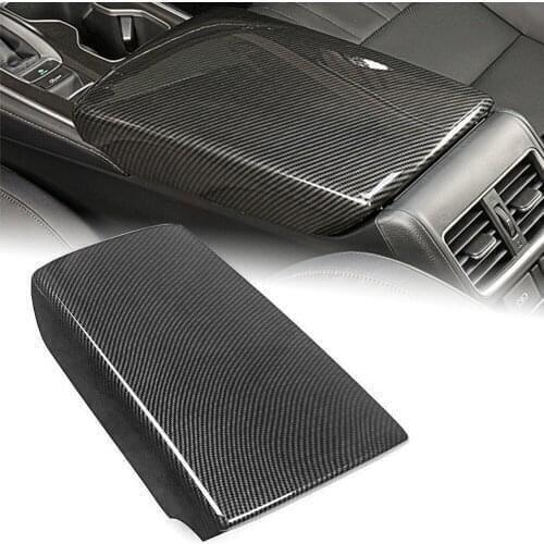 Carbon Fiber Style Auto Center Console Armrest Box Panel Cover ABS For Honda 10th Accord 2018 2019 2020