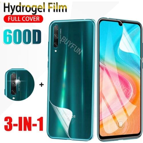 3-in-1 Film For Huawei Honor 20Lite Soft Screen Protector Hydrogel Film on For Honor 20 Pro 20lite 20s 9C 9A 9S Film Not Glass